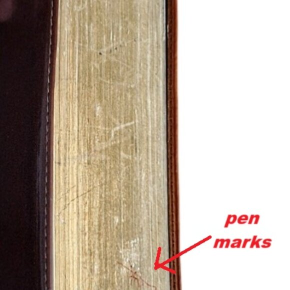 Living Bible TuTone Leather Like with Ribbon Marker Paraphrased GUC - Picture 7 of 9